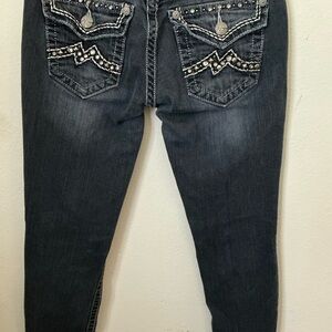 Miss Me Stylish Black Embellished Women's Jeans size 28
